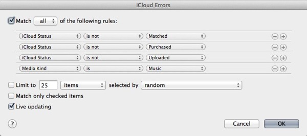 ICloud Errors